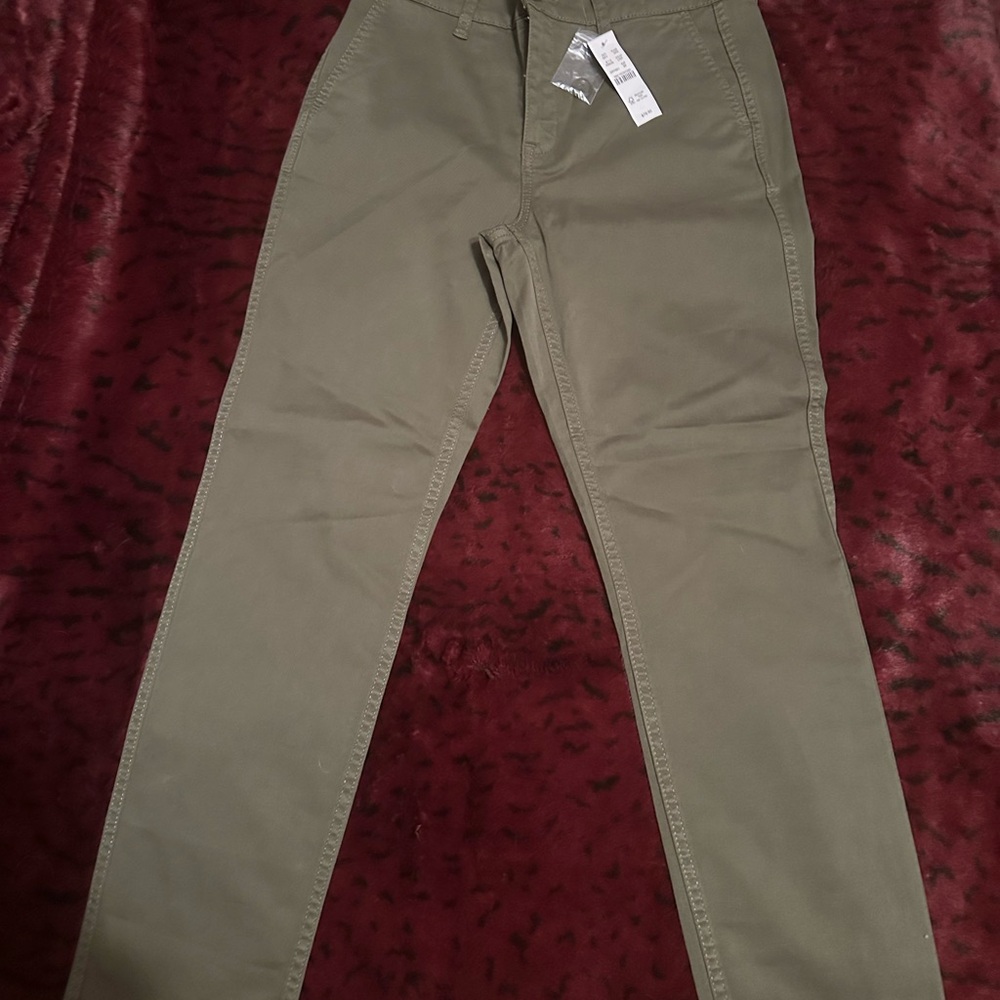 J. Crew Women's Olive Chinos
